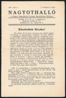 1941 A Nagyothalló - A Magyar Nagyothallók Országos Egyesületének Közlönye I. évfolyam 4. szám, irredenta tartalommal