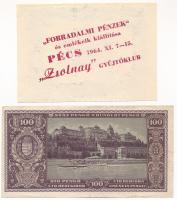 1849. 10Ft "Kincstári utalvány" 1964-es utánnyomata "Forradalmi Pénzek és emlékeik ki...