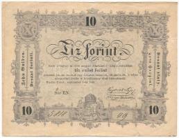 1848. 10Ft "Kossuth bankó" T:F kis szakadás Adamo G111