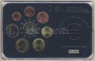Luxemburg 2003-2006. 1c-2€ 8klf db, benne 2€ alkalmi veret "Vilmos herceg 25. születésnapja" kereskedői szettben T:1 Limitált példányszám!