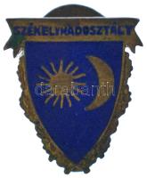 ~1919. "Székely Hadosztály" bronz gomblyukjelvény "BERÁN N. BPEST DÖBRENTEI U. 2." gyártói jelzéssel (19x17mm) T:XF Hungary ~1919. "Székely Division" enamelled button badge with makers mark "BERÁN N. BPEST DÖBRENTEI U. 2." (19x17mm) C:XF