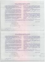 Budapest 1991. "Országos Kárrendezési és Kárpótlási Hivatal" kárpótlási jegye 10.000Ft-ról...