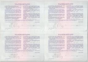 Budapest 1991. "Országos Kárrendezési és Kárpótlási Hivatal" kárpótlási jegye 10.000Ft-ról...