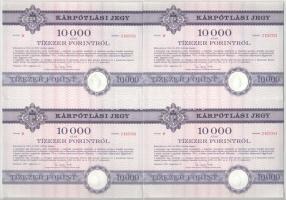 Budapest 1991. "Országos Kárrendezési és Kárpótlási Hivatal" kárpótlási jegye 10.000Ft-ról...