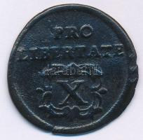 1706. X Poltura Cu "II. Rákóczi Ferenc" (7,64g) T:VF patina / Hungary 1706. X Poltura Cu &...