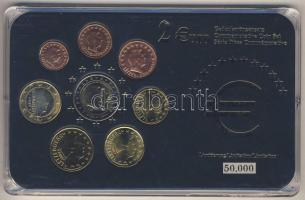Luxemburg 2002-2005. 1c-2€ 8klf db, benne 2€ alkalmi veret "Henri és Adolf" kereskedői szettben T:1 Limitált példányszám!