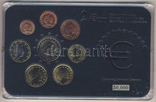 Luxemburg 2002-2005. 1c-2€ 8klf db, benne 2€ alkalmi veret "Henri és Adolf" kereskedői szettben T:1 Limitált példányszám!