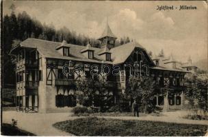 1922 Iglófüred, Bad Zipser Neudorf, Spisská Nová Ves Kupele, Novovesské Kúpele; Millenium szálloda. Wlaszlovits Gusztáv kiadása / hotel villa, spa (EK)