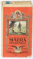 1933 A Mátra hegység, Kirándulók térképe 6/a sz., 1 : 50.000, M. Kir. Állami Térképészet, kis sérülé...