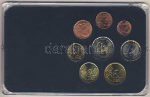 Olaszország 2002-2005. 1c-2€ 8klf db, benne 2€ alkalmi veret "Európai Alkot...