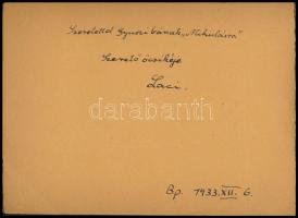 1933 Gödöllő, Jamboree Souvenir, Márton Lajos sokszorosított grafikáit tartalmazó 40 lapos füzet, of...