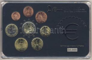 Olaszország 2002-2006. 1c-2€ 8klf db, benne 2€ alkalmi veret "Téli olimpia" kereskedői szettben T:1 Limitált példányszám!