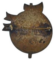 1916. "Ne bántsd a magyart! 1914-1916" bronz patrióta jelvény hátlapon "ARKANZAS BUDA...