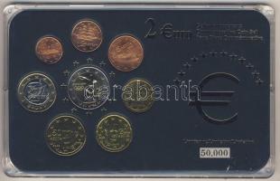 Görögország 2002-2006. 1c-2€ 8klf db, benne 2€ alkalmi veret "Olimpia" kereskedői szettben T:1 Limitált példányszám!