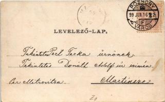 1899 (Vorläufer) Pozsony, Pressburg, Bratislava; Ligetkert. K. Körper felvétele. M. Freistadt kiadás...