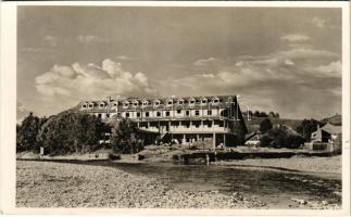 1944 Kőrösmező, Körösmező, Jaszinya, Jasina, Yasinia (Máramaros); üdülő szálloda. Kárpátaljai Hangya kiadása / tourist hotel