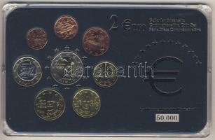 Görögország 2004-2006. 1c-2€ 8klf db, benne 2€ alkalmi veret "Olimpia" kereskedői szettben T:1 Limitált példányszám!