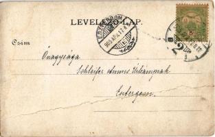 1905 Pozsony, Pressburg, Bratislava; Mária Terézia szobor. Duschinsky G. kiadása / Maria Theresia-Mo...