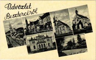 Beszterce, Bistritz, Bistrita; mozaiklap / multi-view postcard