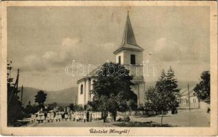 1943 Héreg, Hireg; Katolikus templom. Foto Zsolnin István (lyuk / pinhole)