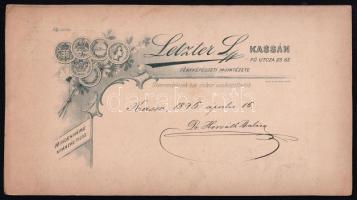 1896 Dr. Horváth Balázs premontrei szerzetes, kassai főgimnáziumi tanár, rectoján és versoján dediká...