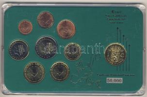 Hollandia 2003-2005. 1c-2€ 8klf db + 1967. 1G aranyozva kereskedői szettben T:1 Limitált példányszám!