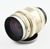 Régi orosz Jupiter 9 fényképezőgép objektív tokban, tokja sérült