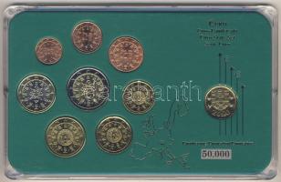 Portugália 2002-2004. 1c-2€ 8klf db + 1981. 2,5Esc aranyozva kereskedői szettben T:1 Limitált példányszám!