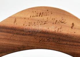 Ausztrál bumeráng, fa, jelzéssel, hibátlan, h: 47 cm