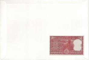 India DN 2R felbélyegzett borítékban, bélyegzéssel (5x) T:UNC
India ND 2 Rupees in envelope with st...
