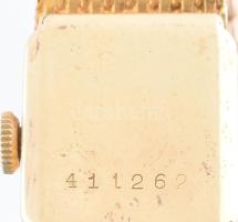 LIP vastagon aranyozott női karóra, leírással, dobozában, működik, 15x15 mm