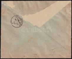 Turul 25f on cover, send onto the english warship Cumberland Turul 25f levélen a Cumberland angol ha...