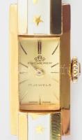 cca 1967 Bucherer női karóra, leírással, díszdobozban, nem kipróbált, 15x8 mm