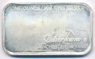 Amerikai Egyesült Államok DN "Silver Towne" Ag tömb (31,46g/0.999/29x50mm) T:AU (PP)
USA ...