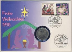 NSZK 1992. 5M érmés borítékon 2 db bélyeggel, elsőnapi bélyegzővel, hátoldali ismertetővel T:2