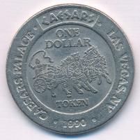 Amerikai Egyesült Államok / Las Vegas 1990. "Caesars Palace" fém kaszinó zseton T:XF
USA ...