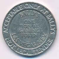 Amerikai Egyesült Államok / Las Vegas DN "Bally's" fém kaszinó zseton T:XF
USA / Las...