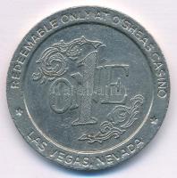 Amerikai Egyesült Államok / Las Vegas DN "O'Shea's" fém kaszinó zseton T:XF
USA...