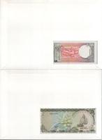 Vegyes 7db-os bankjegyes boríték tétel, mind különféle, közte: Srí Lanka, Maldív-szigetek, Libanon, ...