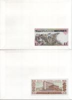 Vegyes 7db-os bankjegyes boríték tétel, mind különféle, közte: Zambia, Sierra Leone, Maldív-szigetek...