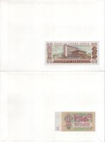 Vegyes 7db-os bankjegyes boríték tétel, mind különféle, közte: Szovjetunió, Sierra Leone, Maldív-szi...