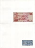 Vegyes 7db-os bankjegyes boríték tétel, mind különféle, közte: Zambia, Hongkong, Ghána, Dél-Korea, U...