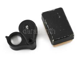 Lupé, műanyag test, 16x, szép állapotban, dobozában