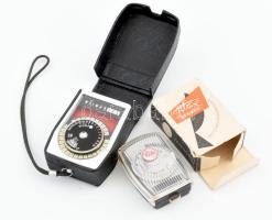 2 darab fénymérő, Weimar Lux és Filux, tokban és dobozban, szép állapotban