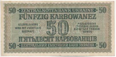 Ukrajna / Német megszállás 1942. 50K T:F
Ukraine / German occupation 1942. 50 Karbowanez C:F
Kraus...