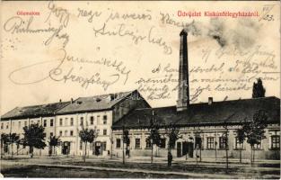 1908 Kiskunfélegyháza, Gőzmalom. Roykó B. kiadása (fl)