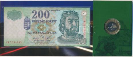 2009. 200Ft elsőnapi veret, sorszámozott "09792" díszcsomagolásban + 2006. 200Ft "FB&...
