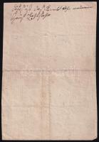 Latin nyelvű drogista recept, XVIII-XIX. sz., 19,5x13 cm