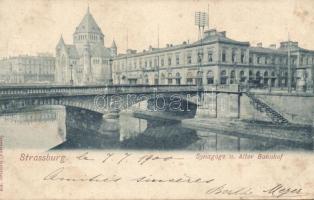 Strassbourg with synagogue and railwaystation (fl)