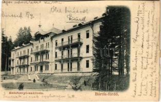 1905 Bártfafürdő, Bardejovské Kúpele, Bardiov, Bardejov; Széchenyi szálloda / hotel (vágott / cut)